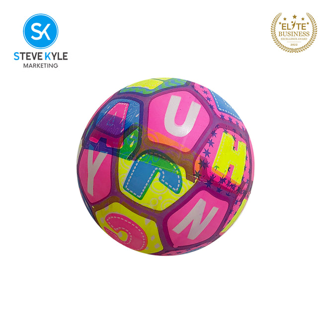 Steve Kyle 20CM Soft Inflatable PVC Ball Light-Up Football For Kids Outdoor Night Play Sport Ball Toy