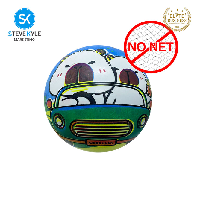 Steve Kyle 20CM Soft Inflatable PVC Ball Light-Up Football For Kids Outdoor Night Play Sport Ball Toy