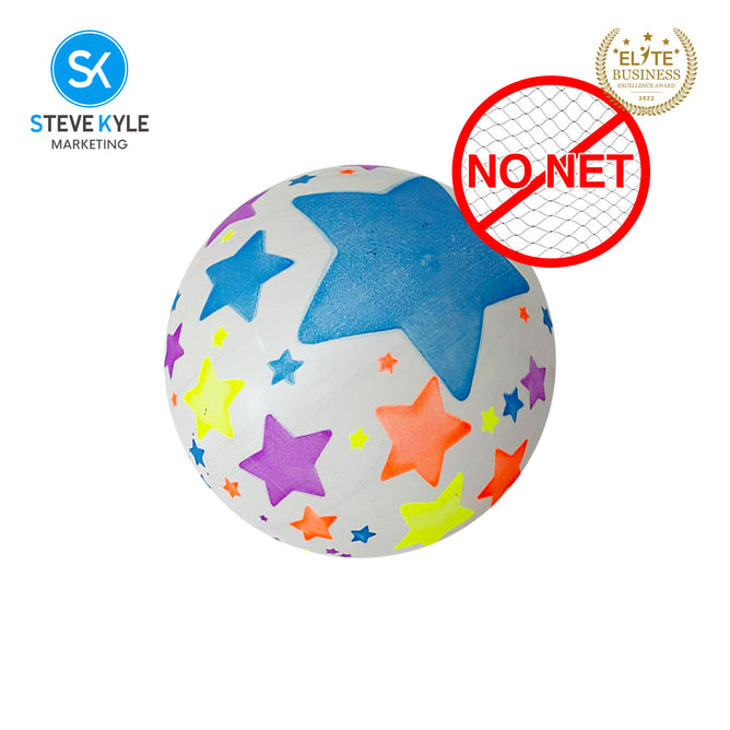 Steve Kyle 20CM Soft Inflatable PVC Ball Light-Up Football For Kids Outdoor Night Play Sport Ball Toy