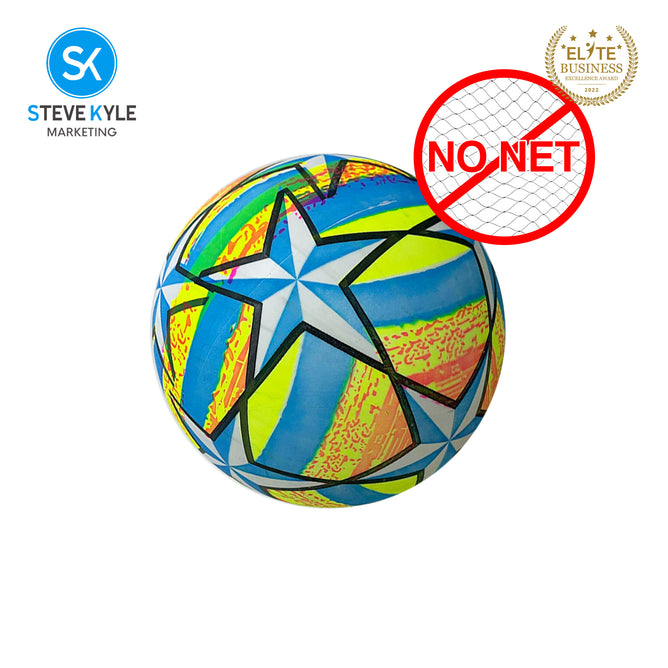 Steve Kyle 20CM Soft Inflatable PVC Ball Light-Up Football For Kids Outdoor Night Play Sport Ball Toy