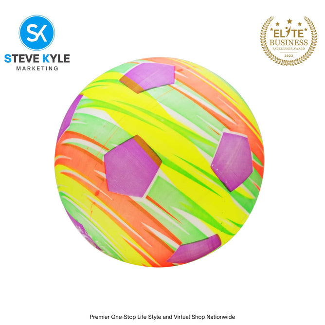 Kids Beach Ball PVC Inflatable Water Game Ball Colorful Print Ball