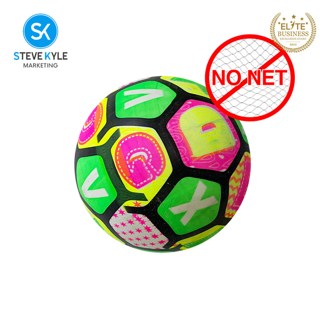 Steve Kyle 20CM Soft Inflatable PVC Ball Light-Up Football For Kids Outdoor Night Play Sport Ball Toy
