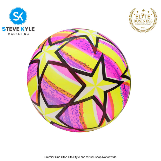 Kids Beach Ball PVC Inflatable Water Game Ball Colorful Print Ball