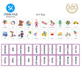 Steve Kyle Early Educational Flash Cards Alphabet English Math Slight Word Phonics Memory Game Card For Children