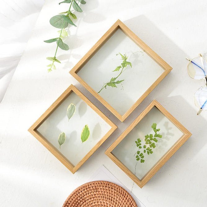 DIY Solid Plain Wood Hand Acrylic Painting Canvas Photo Inner Wood Frame