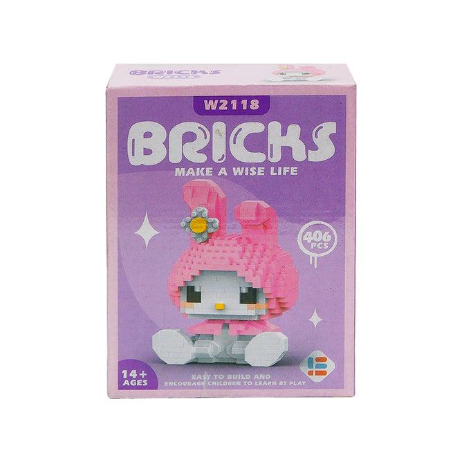 Kawaii Anime Building Blocks Mini Cute Anime Figures Blocks Kit Education Gifts for Kids