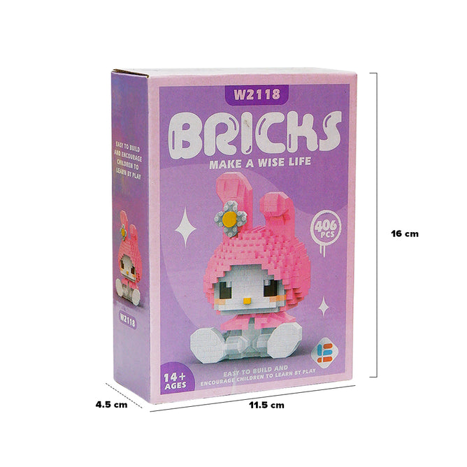 Kawaii Anime Building Blocks Mini Cute Anime Figures Blocks Kit Education Gifts for Kids