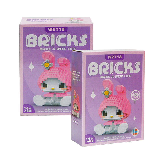 Kawaii Anime Building Blocks Mini Cute Anime Figures Blocks Kit Education Gifts for Kids