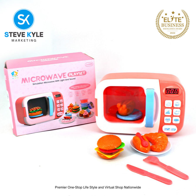 WY374-1 Kitchen Microwave Oven Simulation Playset