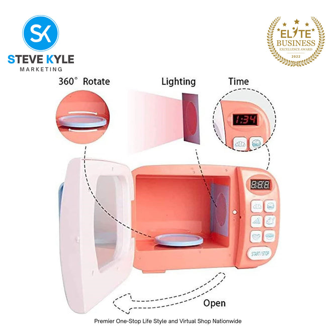 WY374-1 Kitchen Microwave Oven Simulation Playset