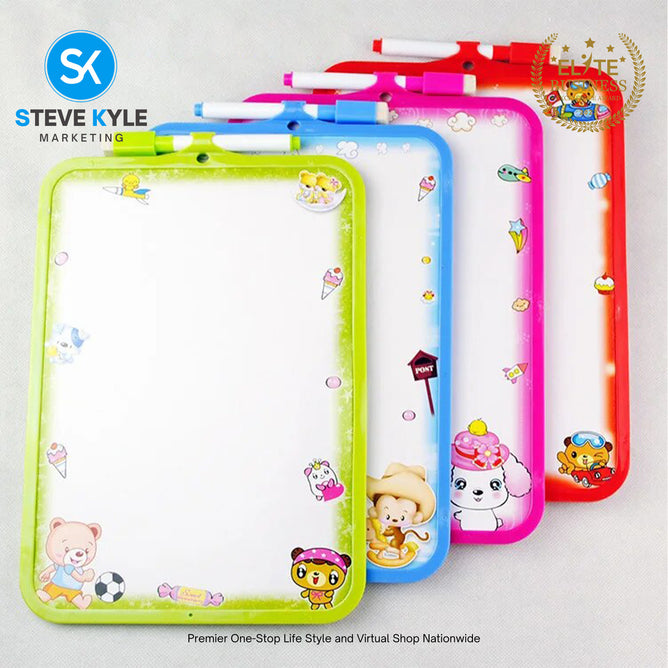 Steve Kyle Portable Writing Drawing Whiteboard With Marker Eraser For Kids Educational Supplies