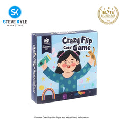 Crazy Flip Card Game Reactivity Training Card Kids Party Educational Toys