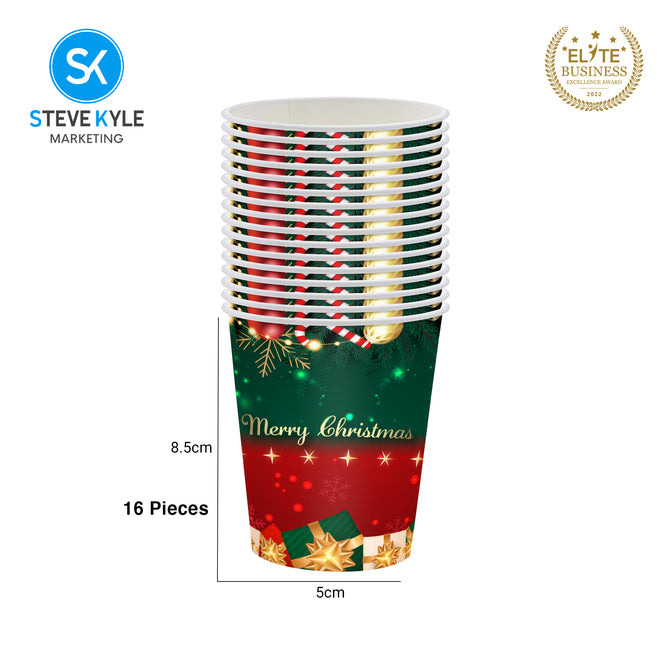 Steve Kyle Merry Christmas Disposable Paper Plate Tableware Napkins Tablecloth Christmas Party Banner Decoration