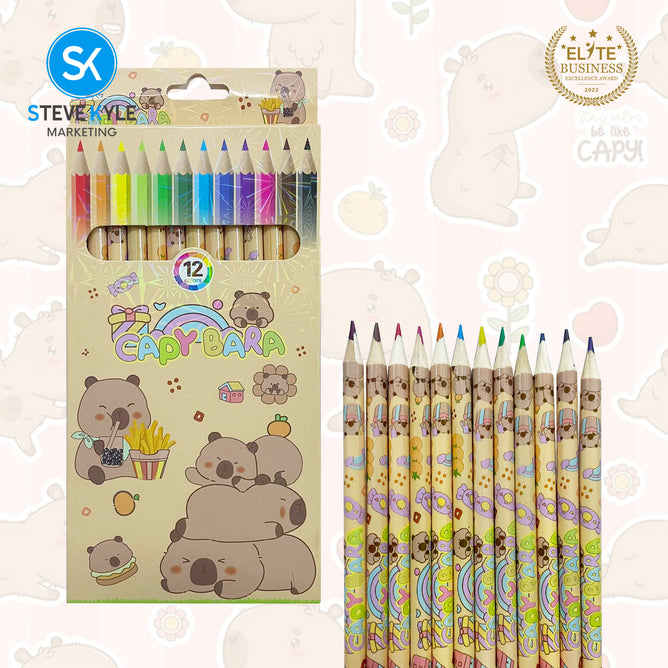 12Colors Wooden Colored Pencil Kid School Drawing Stationery Supplies