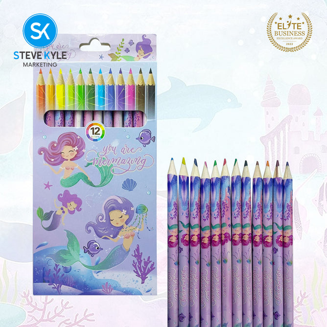 12Colors Wooden Colored Pencil Kid School Drawing Stationery Supplies