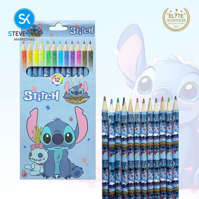 12Colors Wooden Colored Pencil Kid School Drawing Stationery Supplies
