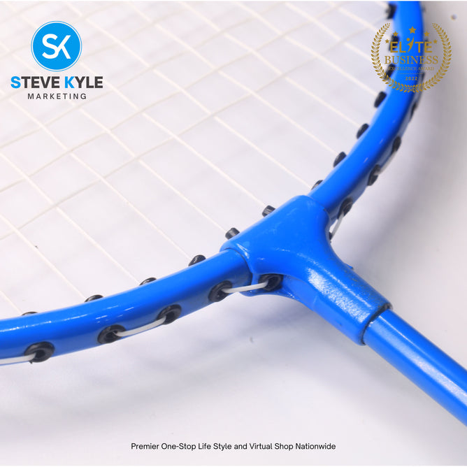 2X Badminton Racket Set Iron Alloy 2 Player Badminton Equipment