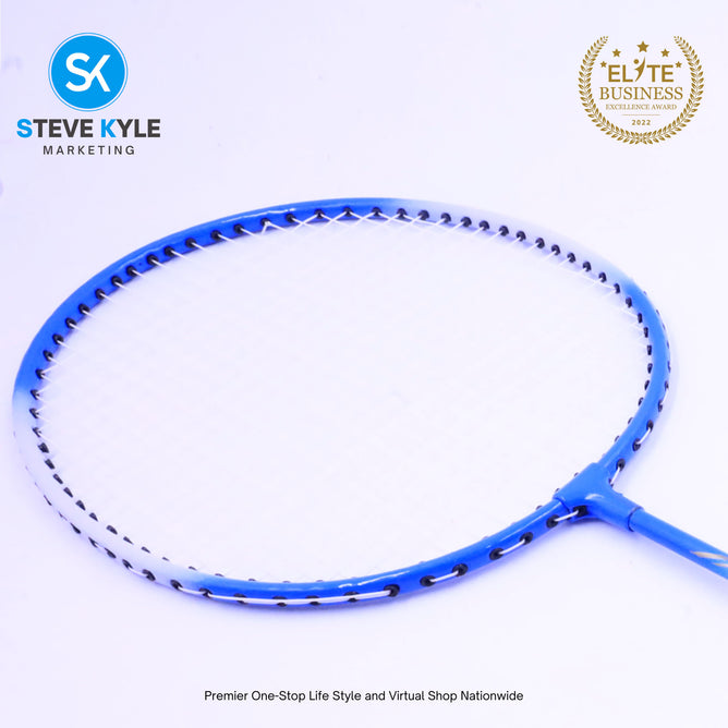 2X Badminton Racket Set Iron Alloy 2 Player Badminton Equipment