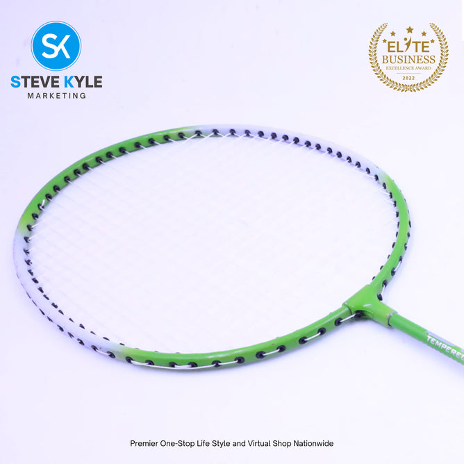 2X Badminton Racket Set Iron Alloy 2 Player Badminton Equipment