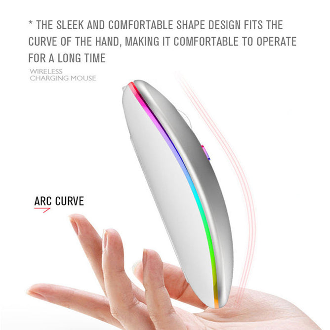 Wireless RGB Optical Slim Computer Mouse