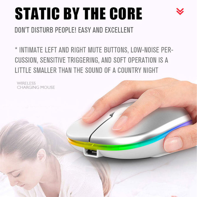 Wireless RGB Optical Slim Computer Mouse