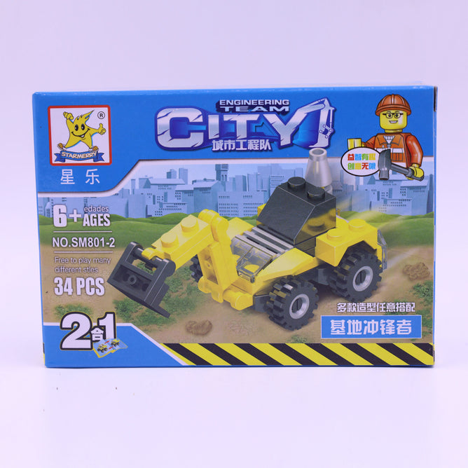 City Engineering Team SM801 Vehicle Set Educational Toy