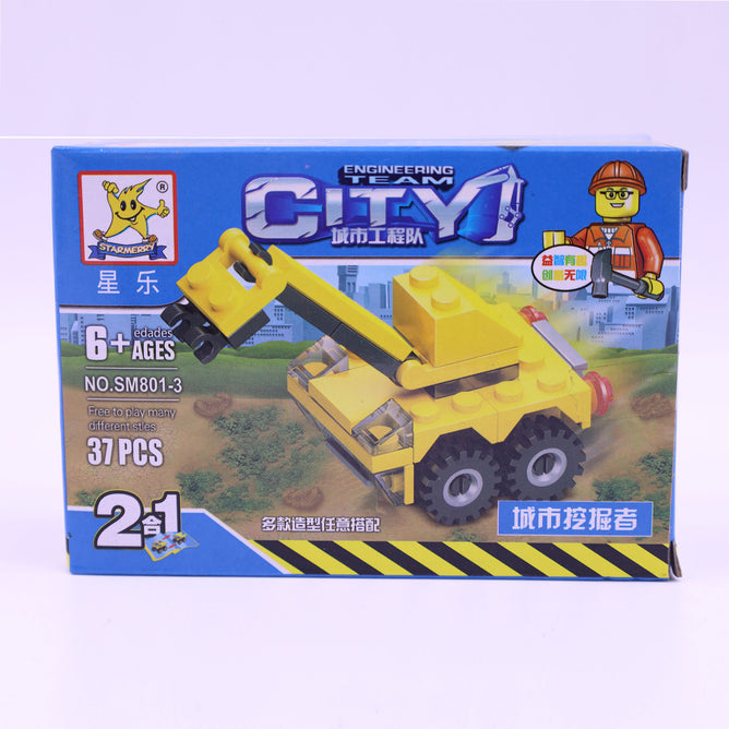 City Engineering Team SM801 Vehicle Set Educational Toy