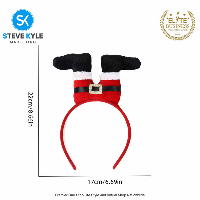 Christmas Hat Headbands Christmas Hat Hair Band Creative Santa Hat Hair Props Party Supplies