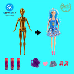 11.5' Inches Random Surprise Color Change with Accessories High Quality Doll Best Gift for Kids