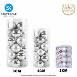 24PCS 3CM/4CM/6CM Christmas Tree ball Pendant Decorations Christmas New Year Party Decorations