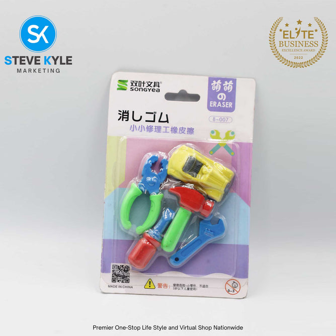 Lovely Cute Set Eraser for Stationery School Kids Rubber Non-Toxic Eraser