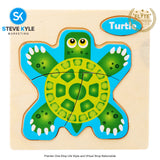 Wooden 3D Puzzle Jigsaw Animal Intelligence Children Educational Toy