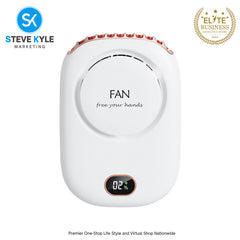 Mini portable fan,neck hanging, waist hanging, desktop holding, USB charging, 3-level wind power