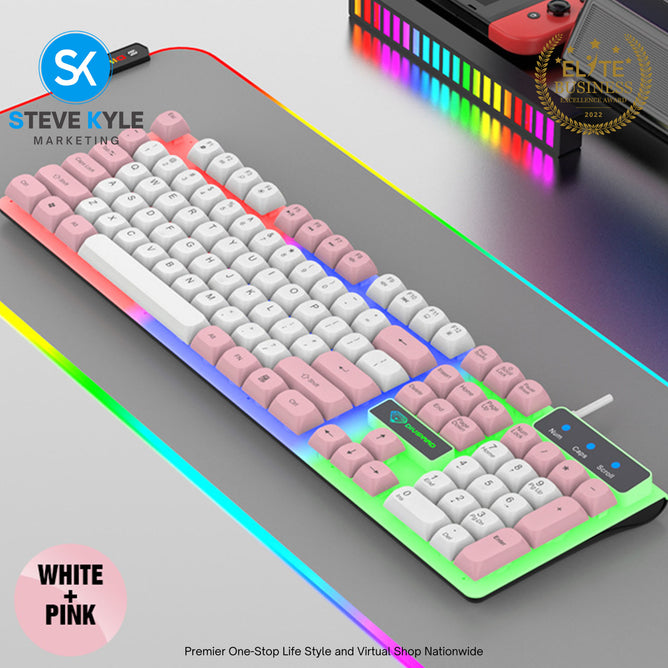 K730 Luminous Wired Gaming Keyboard Divipard For Computer Laptop