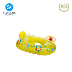 Inflatable Summer Transparent Floater Boat with Steering Wheel For Baby & Kids