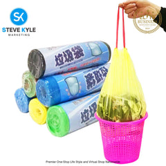 Drawstring Handles Household Disposable Garbage Bag Trash Bags