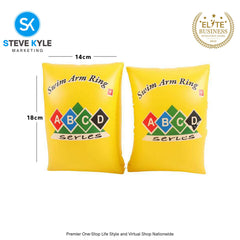 1 Pair Inflatable Safety Swim Arm Ring Floater for Kids