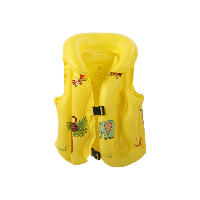 Summer Inflatable Life Vest Jacket with Attractive Printed Designs for Kids