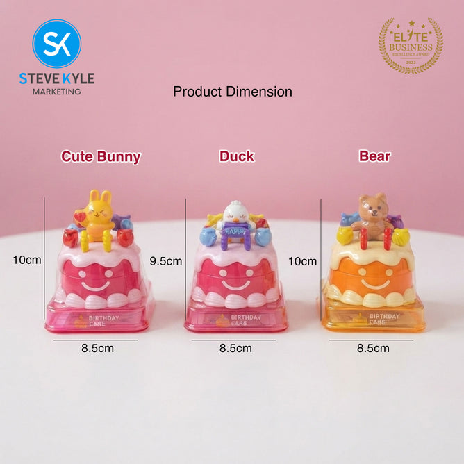 Steve Kyle Colorful Funny Bouncing Cake Toy Interactive Role Play Toy for Kids