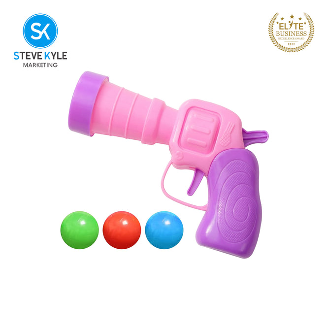 Steve Kyle Interactive Mini Ball Blaster Toy for Kids and Pets