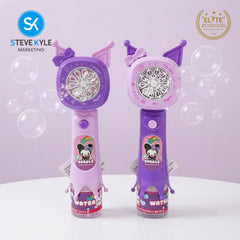 Steve Kyle Handheld Automatic Bubble Blower Toy with Cartoon Design for Kids Party Outdoor Activities