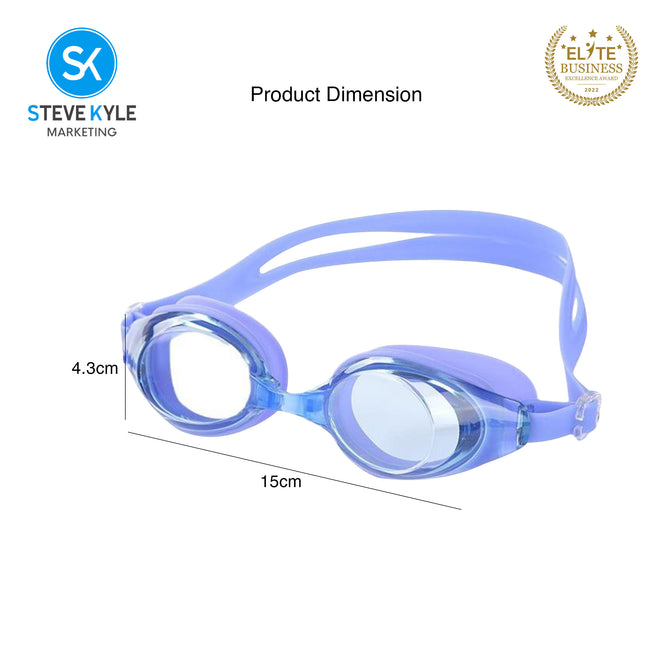 Steve Kyle UV Protection Silicone Anti-Leak Adjustable Strap Anti-Fog Swimming Goggles