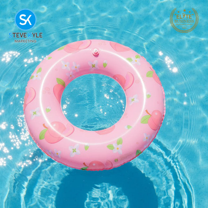Steve Kyle Inflatable Swim Ring Fresh Fruit Pattern For Outdoor Water Fun