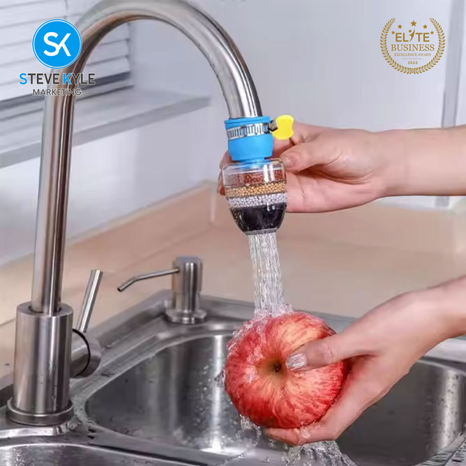 Steve Kyle 6-Layer Water Filter Tap Purifier Medical Stone Coconut Charcoal Nozzle For Home Kitchen Bathroom Faucet