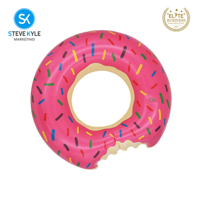 Steve Kyle Inflatable Swim Ring Doughnut Shaped For Outdoor Water Fun
