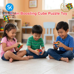 Steve Kyle Mini Magic Cube Puzzle Toy Brain-Boosting Educational Learning Toy for Kids