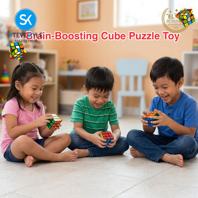 Steve Kyle Mini Magic Cube Puzzle Toy Brain-Boosting Educational Learning Toy for Kids