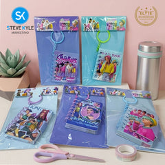 Steve Kyle Colorful Girl Boy Group Theme 55-Page Mini Book Keychain Pendant Random Design For Bag Accessories