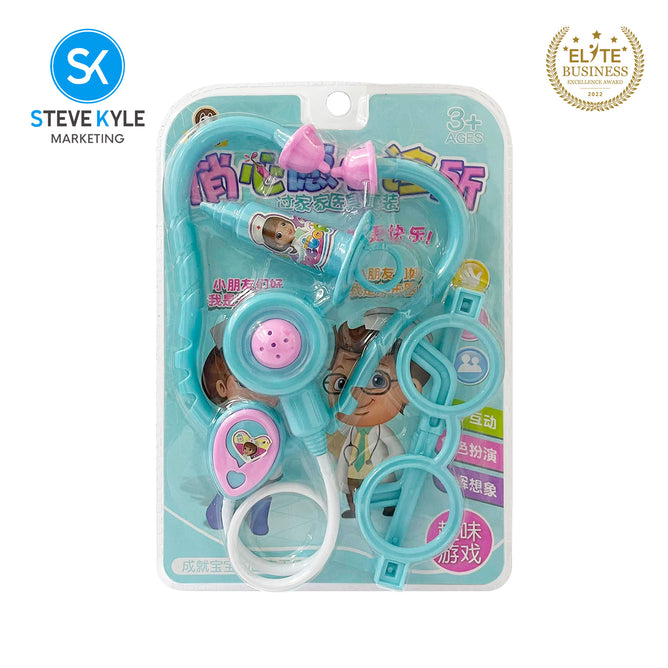 Steve Kyle Doctor Nurse Medical Play Set for Kids with Stethoscope Syringe Eye Glass Toys