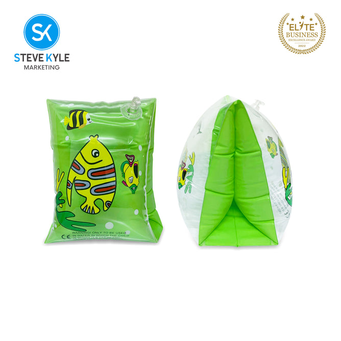 Steve Kyle Transparent Inflatable Arm Band Little Reef Fish Floaties For Swimming Outdoor Fun